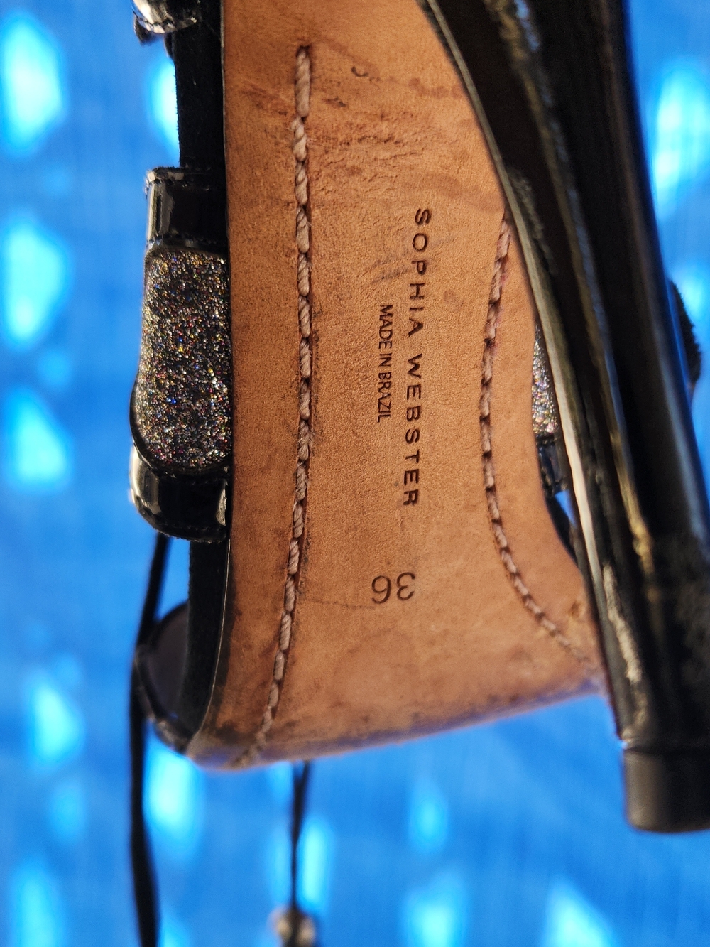 Sophia Webster black withGlitter/ sparkle heels! - Picture 6 of 9